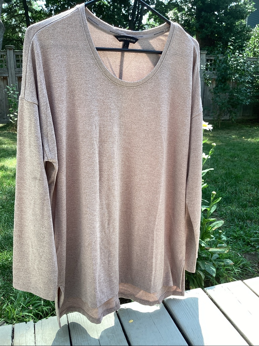 Banana Republic Scoop Neck Tunic Sweater, L
